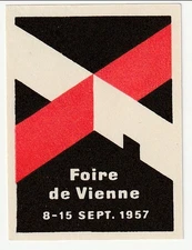 Austria - Vienna Fair label 1957(M)(F)