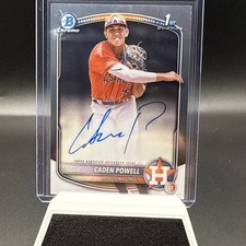 2025 Bowman Chrome Caden Powell Auto Autograph RC Rookie