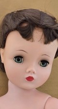 MADAME ALEXANDER CISSY DOLL BRUNETTE BLUE EYES NO SPLITS VINTAGE LOVELY COND
