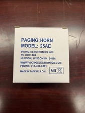 New Viking Paging Horn Model 25AE Indoor/Outdoor Use Weather Resistant BinR