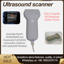 96Elements Wired Linear Handheld Color Doppler Ultrasound Probe