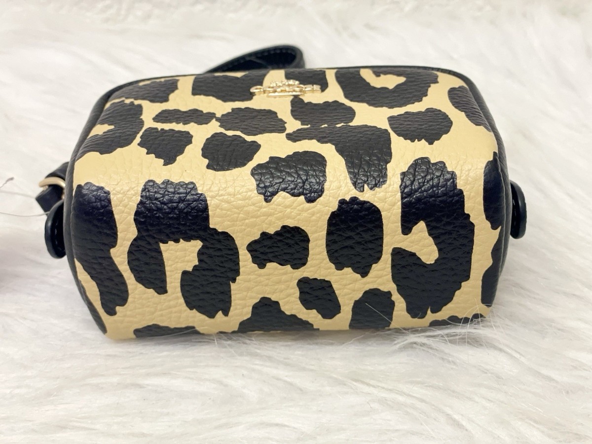 NWT Coach Pouch Wristlet with Leopard Print CBP13 | eBay
