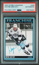 1992 Score Canadian Wayne Gretzky #426 PSA A Auto A