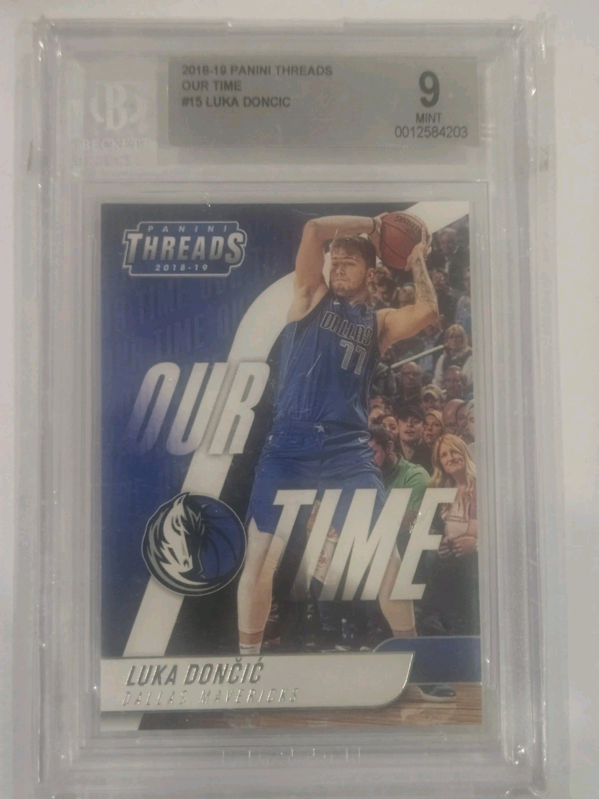 2018-19 Panini Threads LUKA DONCIC Our Time BGS 9! Los Angeles Lakers