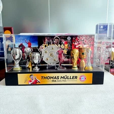 Thomas Müller FC Bayern Football Championship Metal 7 Trophy With Display Case