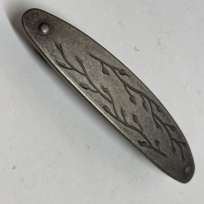Amerock Inspirations Weathered Nickel Leaf Cabinet Drawer Pull BP4443-WN 3 ctc