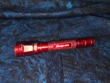 Snap-on Tools Knurled Red Aluminum Led Flashlight