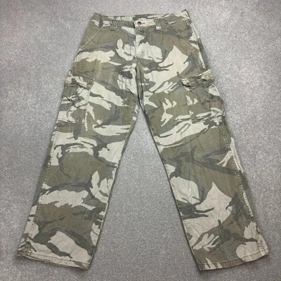 Pantalon camouflage adulte 32 x 30 vert cargo charpentier année 2000 toile vê... - Photo 1/4