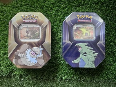 New Pokemon TCG: Tyranitar Triple Whammy Collector's Tin - Factory Sealed