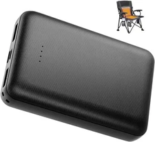 10000 mAh 5V2A Battery Pack for Electric Heated Camping Chair, Heated Blanket, 