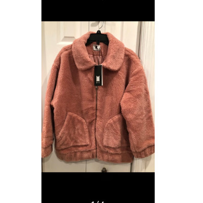 House of BTS Pop Up Boa Boy WITH LUV Official JACKET Pink Color Korea Limited