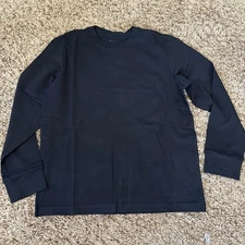 Youth Ethika Black Long Sleeve Classic Fit Shirt Size Medium