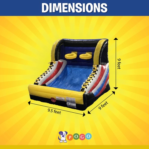 Basketball Hoop Shot Inflatable Game Built in Blower for Event Party Carnival - Picture 3 of 6