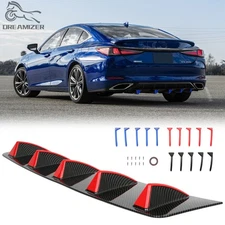 Carbon Fiber Rear Bumper Lip Diffuser Spoiler Kit For Lexus ES250 ES300 ES350