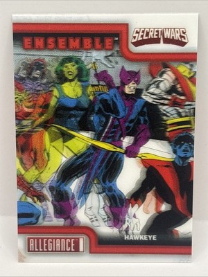 Hawkeye 2023 UD Allegiance Marvel Secret Wars Ensemble Lenticular E-1