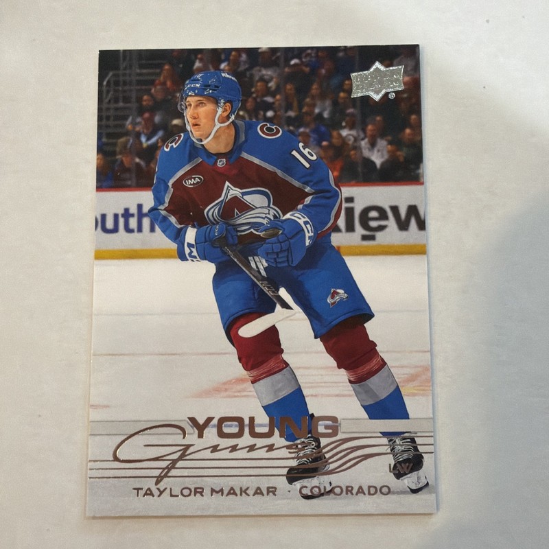 2025-26 Upper Deck Extended Taylor Makar RC Young Guns #706 Rookie Avalanche