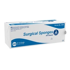 Dynarex 8-Ply Surgical Gauze Sponges Wound NonSterile 2 x 2" 200 Ct