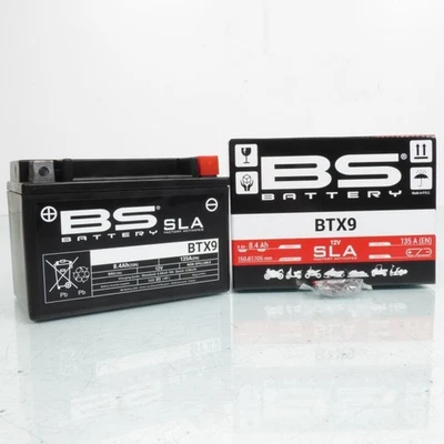 Batterie SLA BS Battery pour Moto Hyosung 250 Gv C 2008 à 2015 YTX9 / 12V 8.4Ah - Photo 1/4