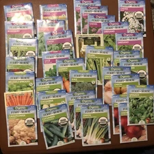 34 Sets of Seeds FERRY-MORSE brand ￼Vegetable + Herb Seeds, Various shown 2025