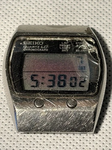 Vintage Seiko M159-5029  "steve jobs" Quartz LC  Mens Watch Parts/Rep.