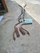 Triumph Tr6 Exhaust Manifold Tubular And Intermediate Pipe Front And Rear