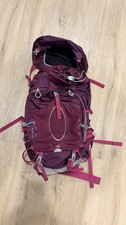 Osprey Aura 50 Women’s Hiking Backpack 50L Purple/Gray Buckle Strap Closure