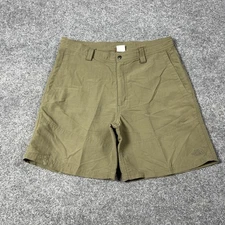 The North Face Shorts Mens 36 Green Nylon Hiking Outdoor Utility Trail Pockets