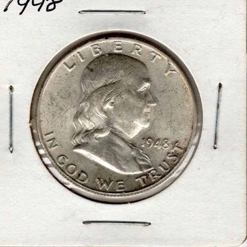 1948 50C Franklin Half Dollar - AU
