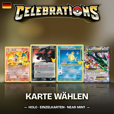 Pokemon Celebrations Klassische Kollektion CEL:CC Holo Einzelkarten Deutsch NM