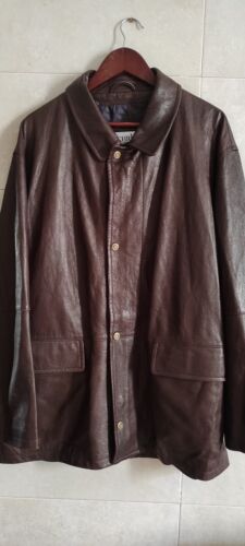 VTG Christ Germany Leather Sheepskin Deer Nappa Lambskin Brown Jacket Size 52 - Picture 4 of 19