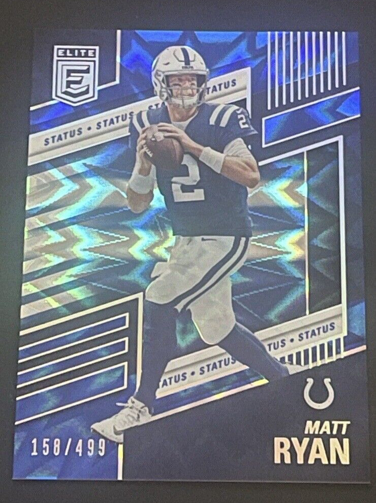 2022 Panini Donruss Elite Matt Ryan Blue Status Explosion /499 #82