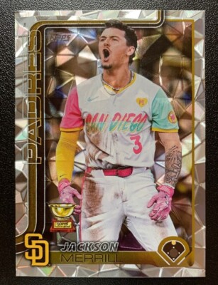 2025 Topps Jackson Merrill #125 Diamante Foil SP  Padres Star Rookie Short Print