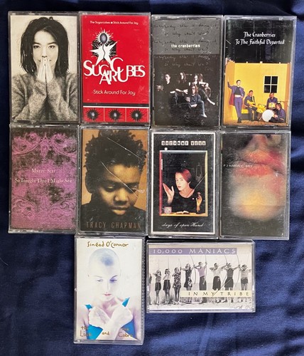 Early 1990s Alternative Music Female Leads Pack 10 cassettes $35