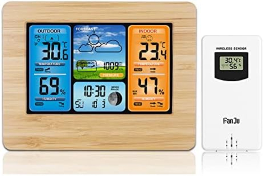 Stazione Meteo Wireless, barometro termometro Temperatura Digitale Interna umidi