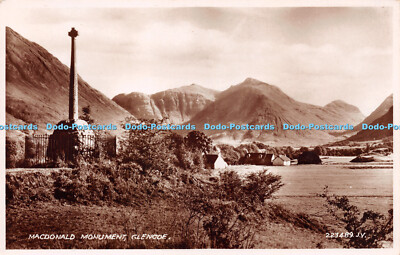R239757 Macdonald Monument Glencoe Valentine Postkarte RP