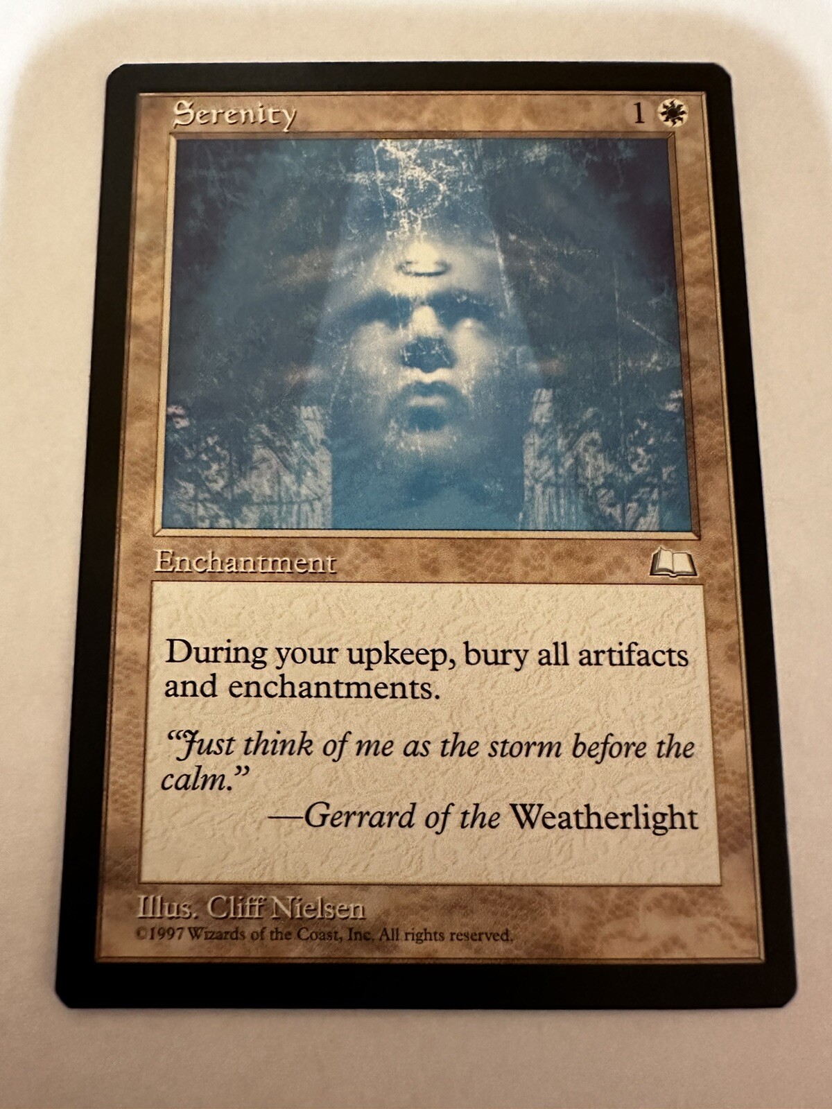 Serenity 1997 Rare Vintage Weatherlight MTG / Near Mint