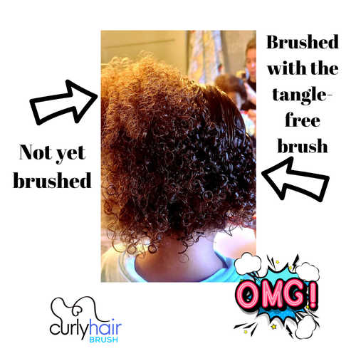 CALA Tangle-Free Best Curly Hair Brush Indigo Blue | Tie Dye - Picture 6 of 7
