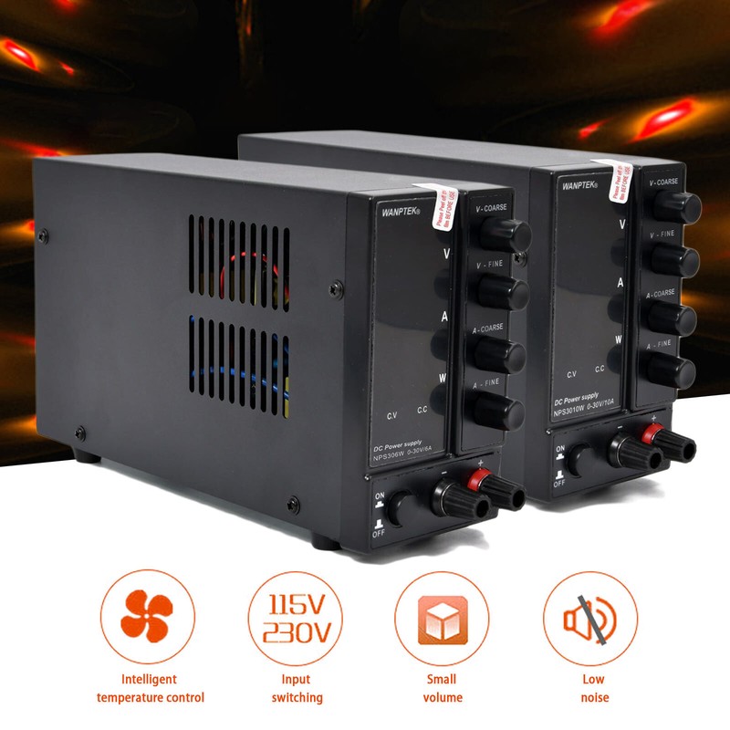 Adjustable DC Bench Power Supply 30V Switching 10A/6A LED Precision Lab Variable