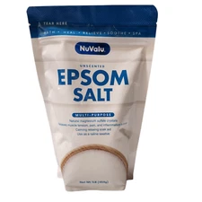 NuValu Epsom Salt Natural Magnesium Sulfate 1lb