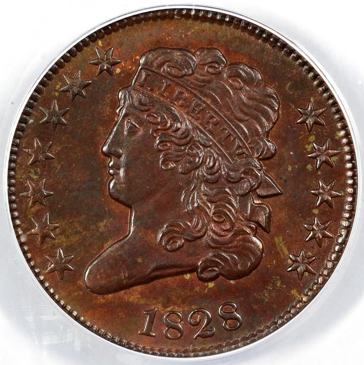 1810年1828年アメリカ合衆国クラッシックヘッドハーフセント銅貨　2枚セット 1828 Year Classic Head Half Cents (1809-1836) for sale | eBay