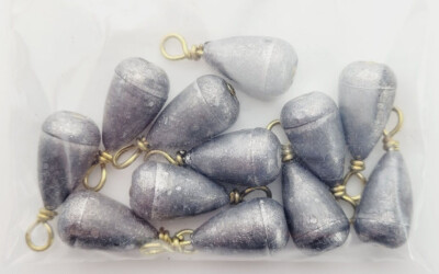 12pcs Water Gremlin PDS-7 Dipsey Swivel Sinkers 3/8 oz - REPACKED