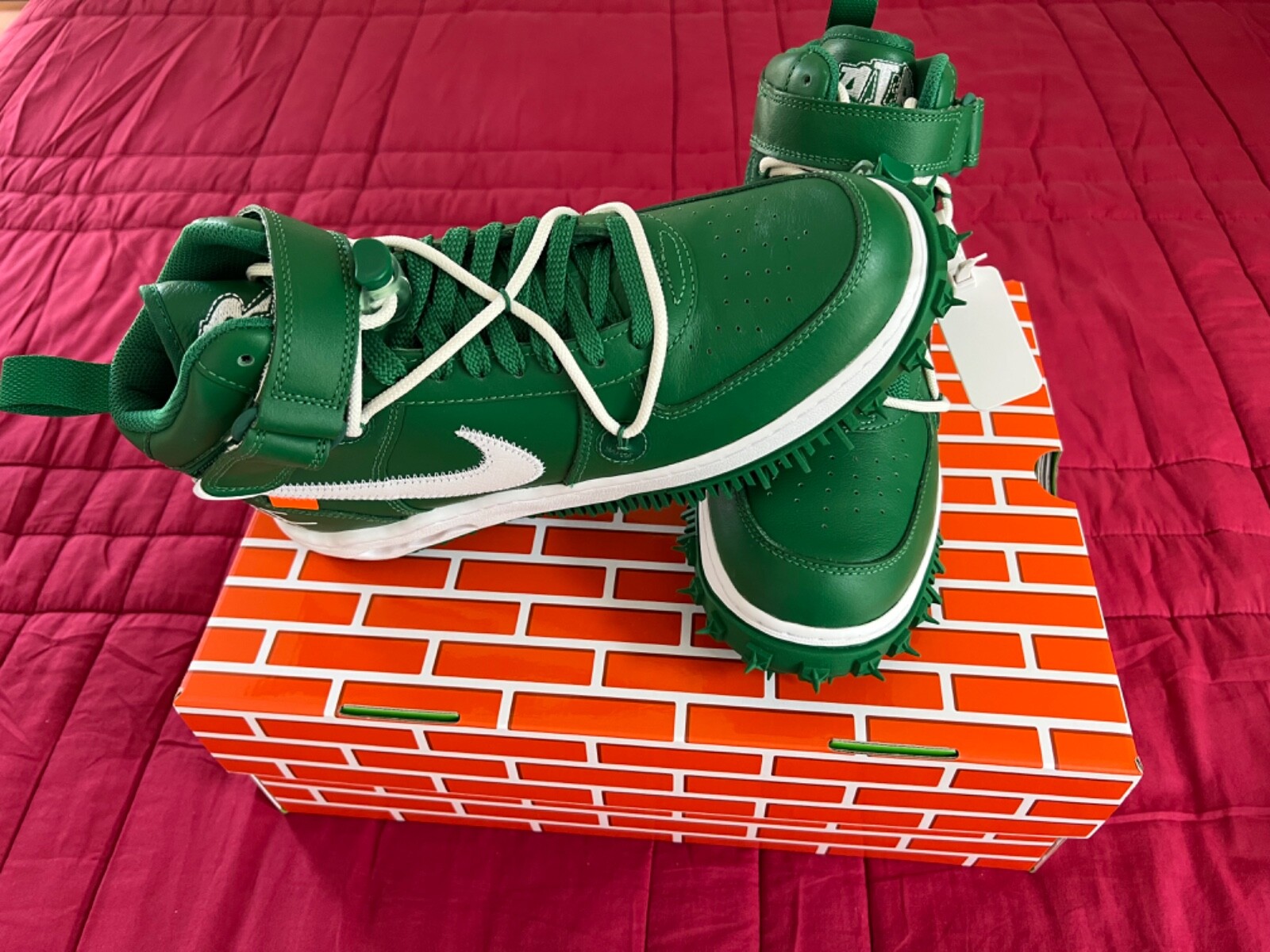 OFF WHITE X NIKE Nike Air force 1 Mid x Off White Pine Green