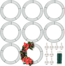8 Pack Wire Wreath Frame 12 Inch Metal Wreath Form Wreath Ring for Crafts New