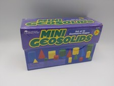 Learning Resources Mini GeoSolids Shapes Set, 32 Pieces, Ast LRNLER0913 
