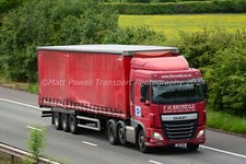 Truck Photo 12x8 - DAF XF - F.H Brundle - B2 FHB