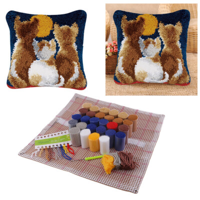 Riegel Haken Kit mit Grundwerkzeugen Pillenabdeckung Herstellungspaket 43x43cm/17x17''''
