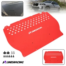 Oil Cooler Skid Plate Underhood Shield For BMW X3 X4M F97 F98 S58 3.0L Red