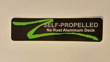 Lawn-Boy Gold Series Self Propelled Mower No Rust Aluminum Deck Label Decal.