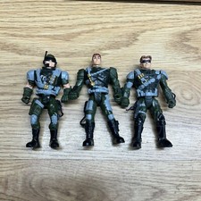 2001 Lanard The Corps Lot Of 3 Gi Joe Soldiers