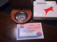 Moneta Argento 10 € Euro argento Proof 2002 Spagna Presidenza U.E. 10/16